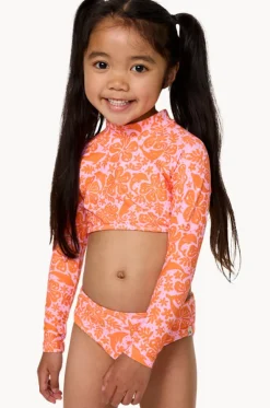 Girls Sun And Swell Crop Suntop Set