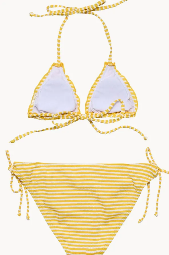 Girls Sunshine Stripe Tri Set