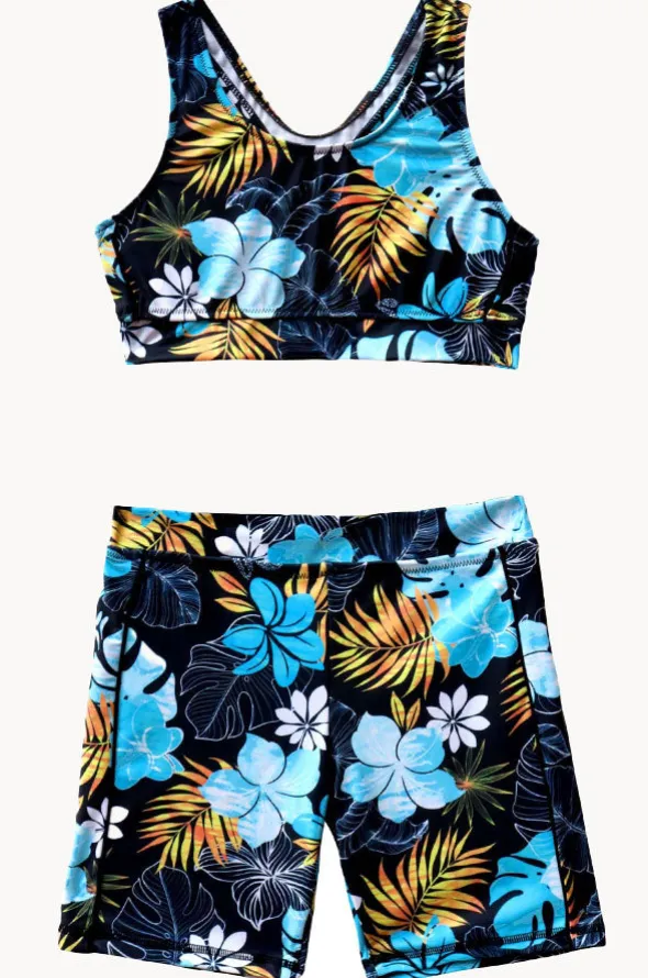 Girls Tropicana Action Crop Set