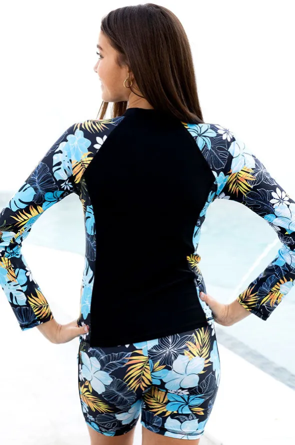 Girls Tropicana Long Sleeve Suntop