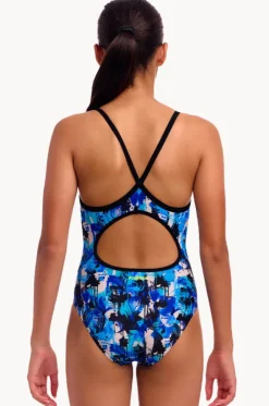 Girls You Messer Diamond Back One Piece