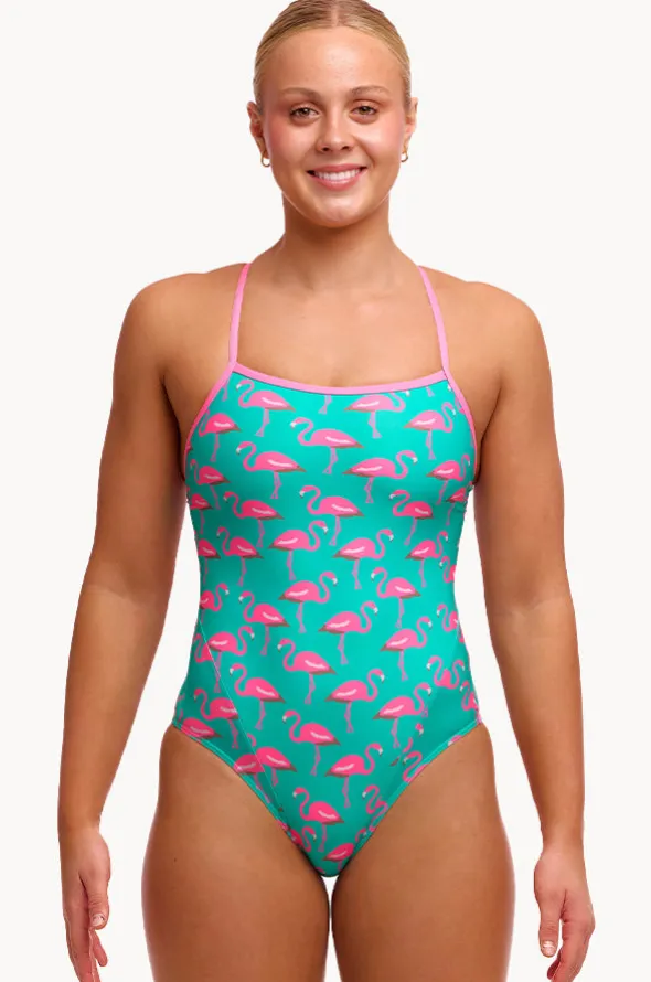 Go Flamingo Single Strap One Piece