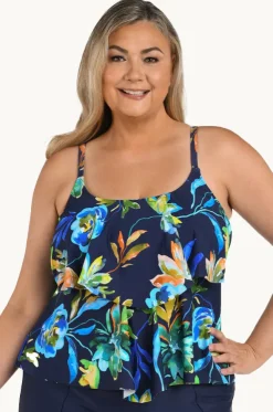 Indigo Vineyard Tiered Tankini Separate +