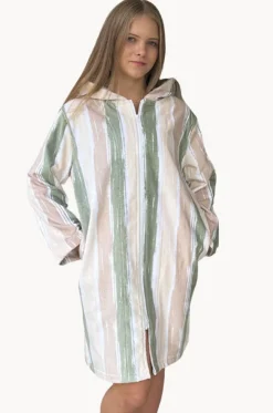Island Sand Hooded Towelling Robe M/L