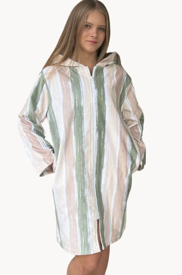 Island Sand Hooded Towelling Robe M/L