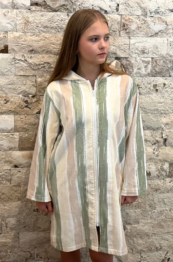Island Sand Hooded Towelling Robe M/L