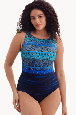 Just Shine Long Torso High Neck One Piece