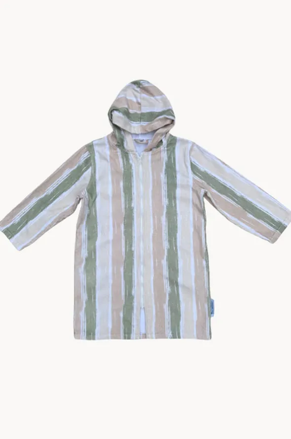 Kids Island Sand Hooded Towelling Robe 7-11Y