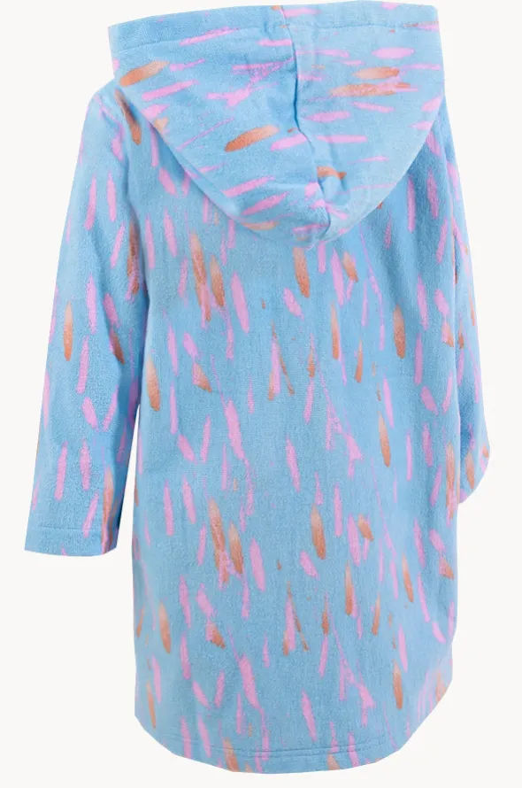 Kids Pastel Breeze Hood Towel Robe 7-11Y