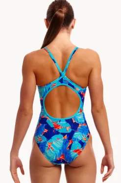 Lotsa Leaves Diamond Back One Piece