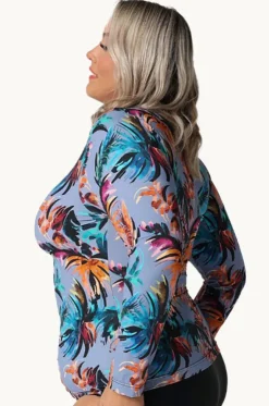 Mauritius Long Sleeve Zip Suntop