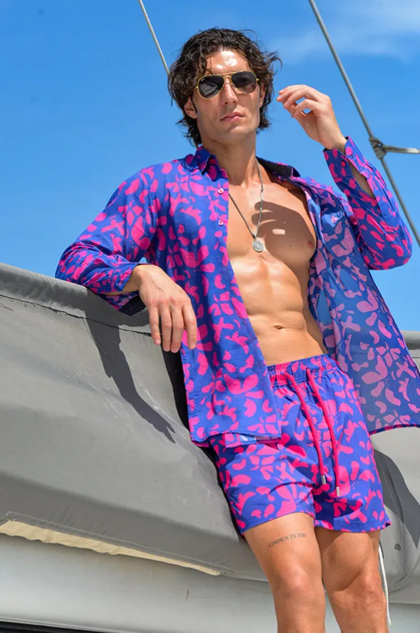 Mens Big Floral Swim Short