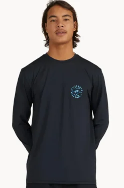 Mens Big Wave Daz Long Sleeve Suntop