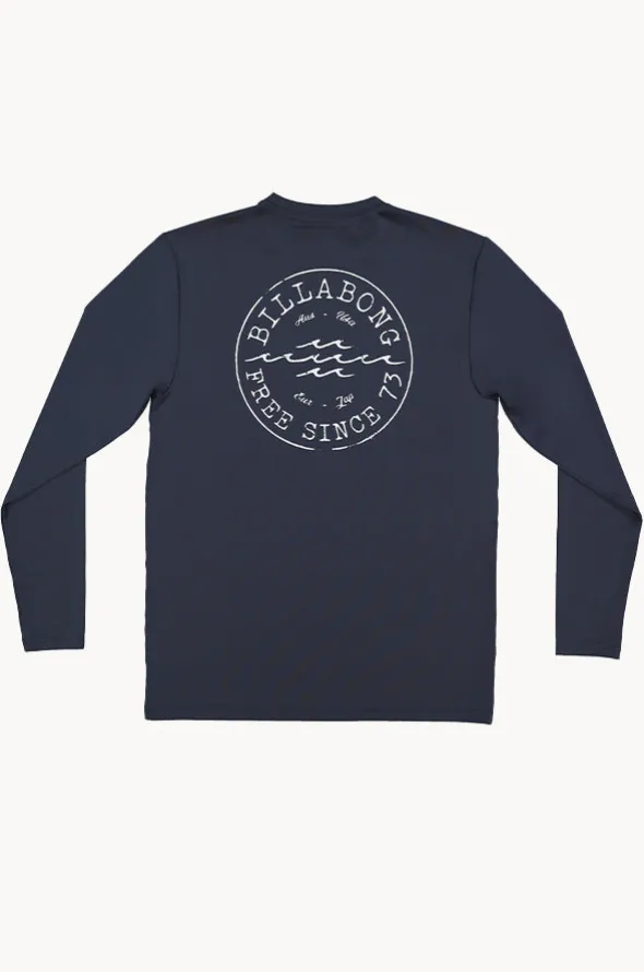 Mens Big Wave Daz Long Sleeve Suntop