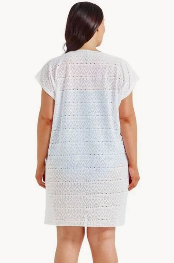 Mesh V Neck Kaftan