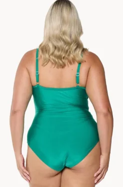Metallic Criss Cross One Piece