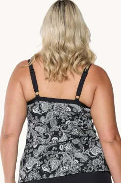 Mono Paisley DD/E Cup Underwire Tankini Separate