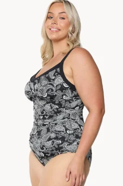 Mono Paisley F/G Cup Underwire One Piece