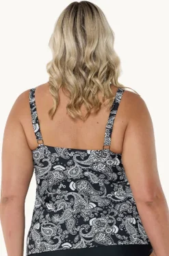 Mono Paisley Tank Tankini Separate