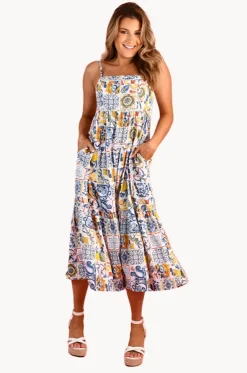 Moroccan Tiles Ellie Midi Dress