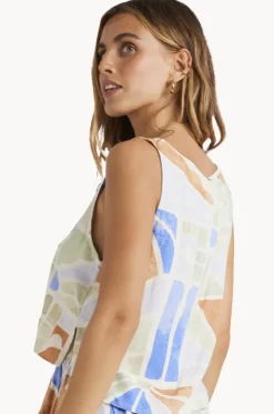Mystic Tides Tie Top