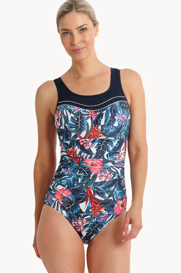 Oasis Ruched Scoop Neck One Piece