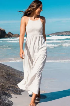Pacific Dreams Embroidered Dress