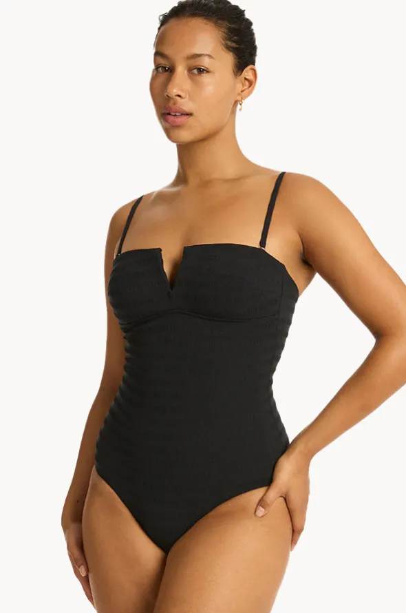 Palisades Vee Bandeau One Piece