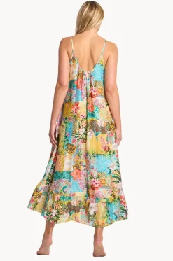 Papaya Scoop Maxi Dress