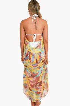 Paradise Found Maxi Halter Dress