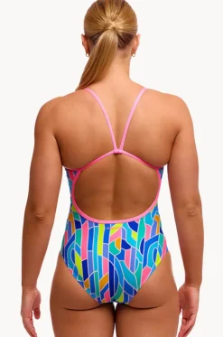 Pillared Single Strap One Piece
