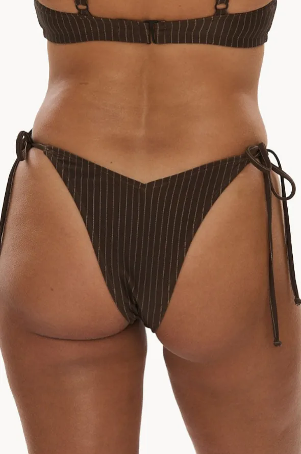 Pinstripe Cheeky Tie Side Pant