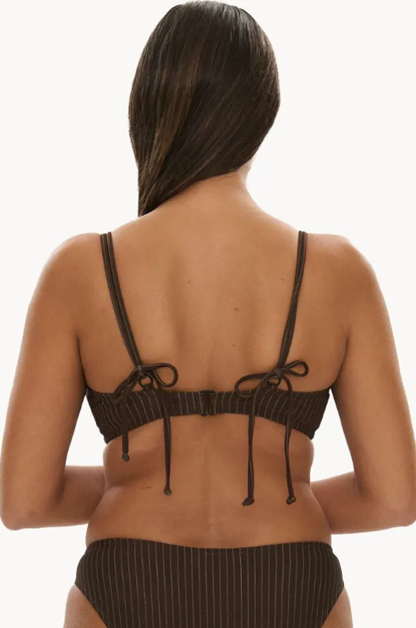 Pinstripe FF/G Cup Underwire Halter