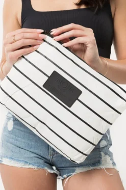 Pinstripe Mid Pouch