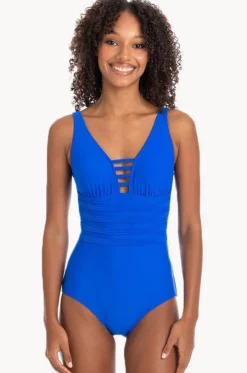 Plain Binded V Neck One Piece