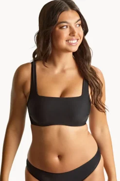 Plain Gina H Cup Square Neck Crop
