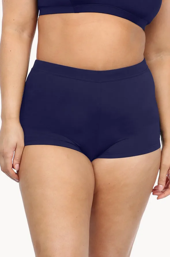 Plain High Waisted Boyleg