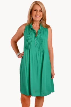 Plain Lombok Pleat Dress