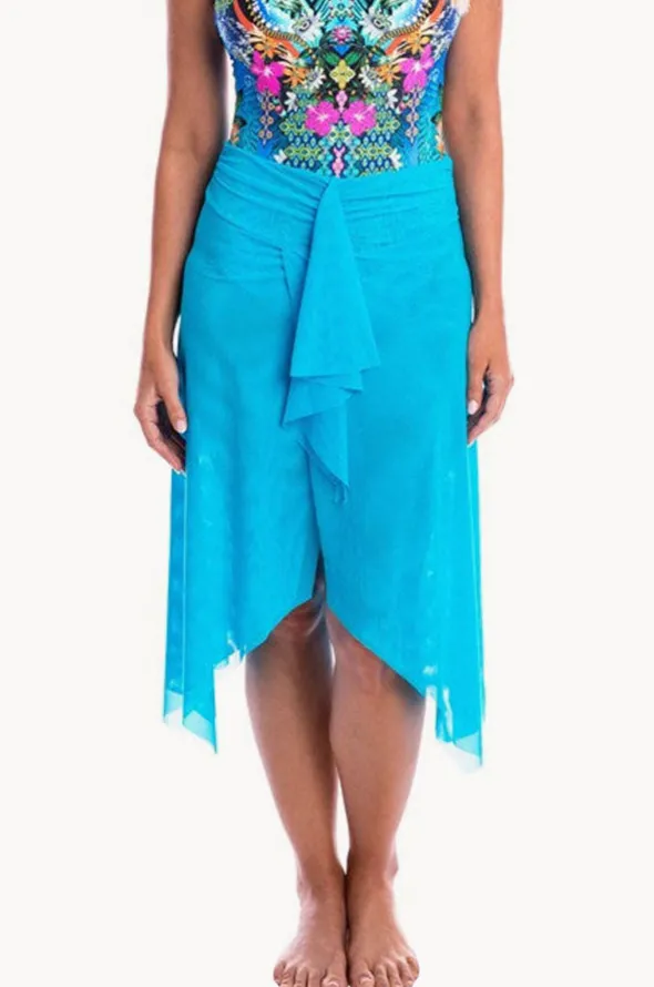 Plain Mesh Frill Skirt