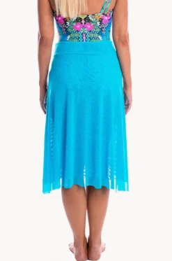 Plain Mesh Frill Skirt