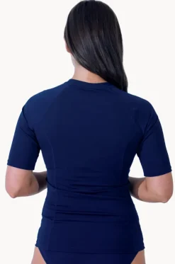 Plain Short Sleeve Suntop