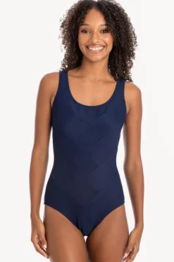 Plain Textured Round Neck One Piece