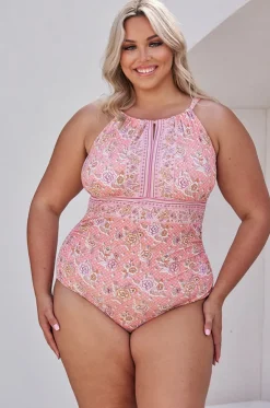 Seychelles Keyhole High Neck One Piece