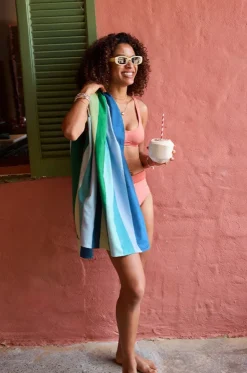 Stripe Summer Microfibre Towel