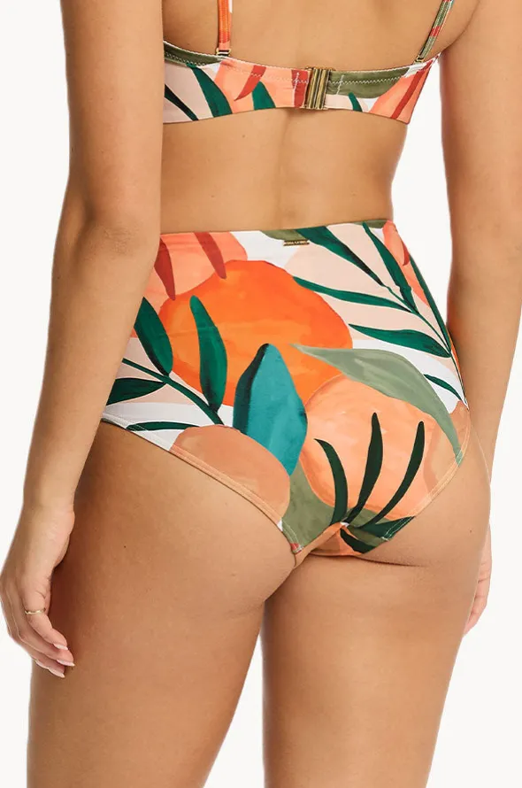 Tropaluxe Gathered High Waist Pant