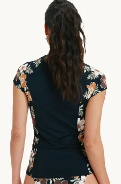 Tropical Feels Cap Sleeve Suntop