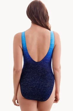 Twinkling Lights Long Torso High Neck One Piece