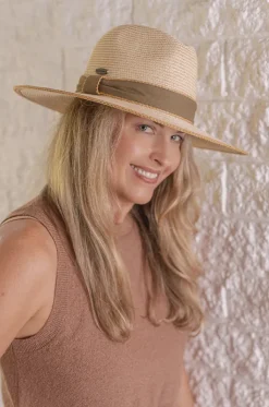 Unisex Olive Band Panama Hat