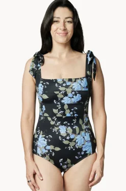 Vintage Romantique Classic Square Neck One Piece